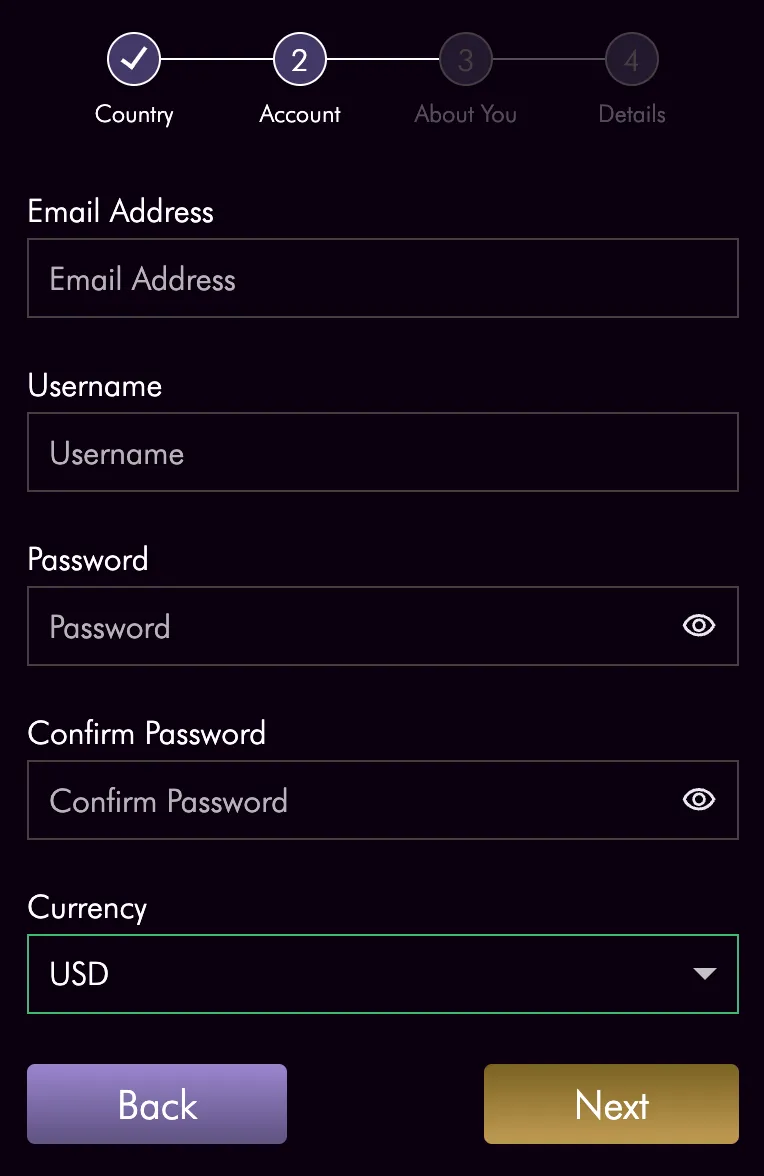 miami-club-casino signup page